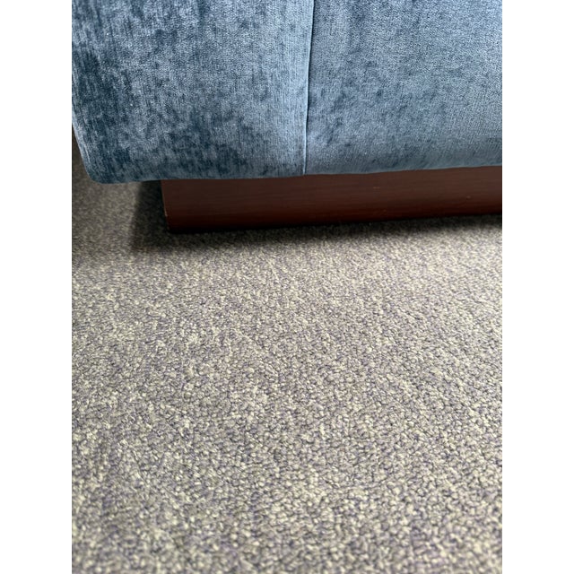 Black Label Home Bespoke Crushed Velvet Sectional, Teal For Sale - Image 9 of 12