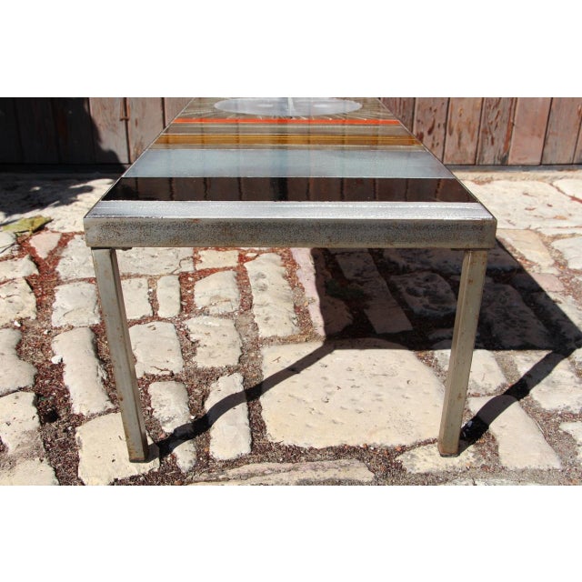 Brown Ceramic Sun Model Coffee Table by Roger Capron, 1960s For Sale - Image 8 of 10