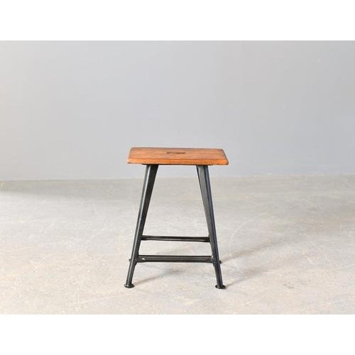 Industrial Factory Stool By Rowac Circa 1920s Black paint - Salvaged from a factory making paint brushes in East Germany -...