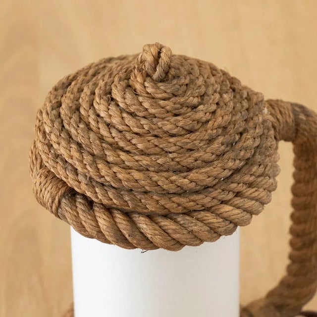 1950s Rope Lantern Lamp by Audoux-Minet For Sale In Los Angeles - Image 6 of 10
