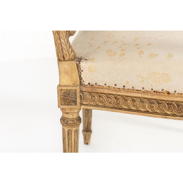 19th Century French Giltwood Armchairs, Set of 2 For Sale - Image 9 of 14