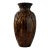 1930s Large Art Deco Stoneware Vase by Mougin Nancy, Bronze Flambé & Crystalline Glaze For Sale