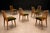 Rare Set of Six Dining Chairs by Joaquim Tenreiro in Caviúna Wood & Olive Green Mohair, Brazil, 1950s For Sale - Image 4 of 16