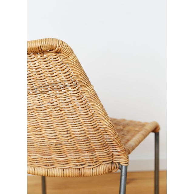 Santa Lucia Chairs in Wicker by Herbert Hirche for Wilde & Spieth, 1960s, Set of 4 For Sale - Image 8 of 13