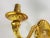Metal Vintage French Bronze Sconces in Gold Color, 20th Century, Set of 2 For Sale - Image 7 of 8