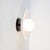 Contemporary Dish Wall Sconce, 5in Glass Globe, Modern Led Wall Sconce, by Research.Lighting For Sale - Image 3 of 9