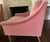 Pair of Vintage Bassett Soft Pink Velvet Club Chairs For Sale In Columbia, SC - Image 6 of 15