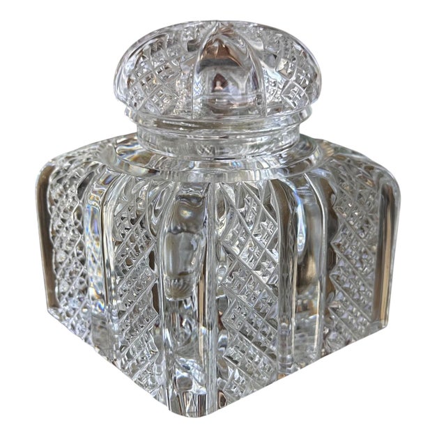Limited Edition Baccarat French Crystal "Zola" Inkwell.