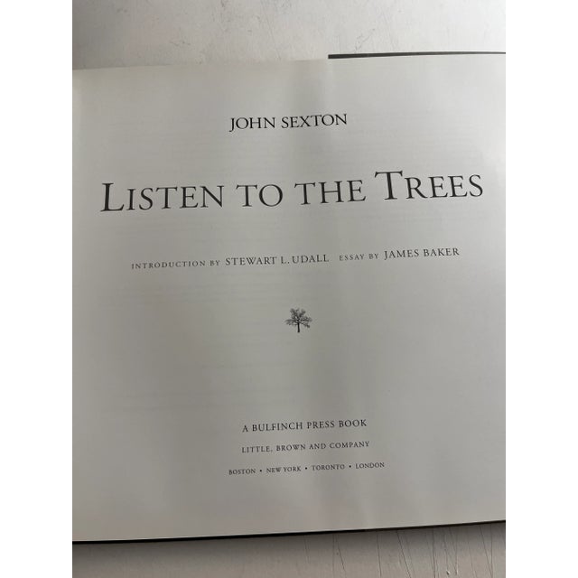 American 1995 John Sexton Listen to the Trees Book For Sale - Image 3 of 12