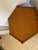 Vintage Asian Chinoiserie Hexagon Faux Bamboo and Rattan Side Table For Sale - Image 11 of 12