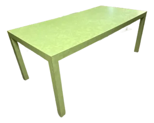 Late 20th Century Ray Arthur Inc. Green Formica Parsons Table