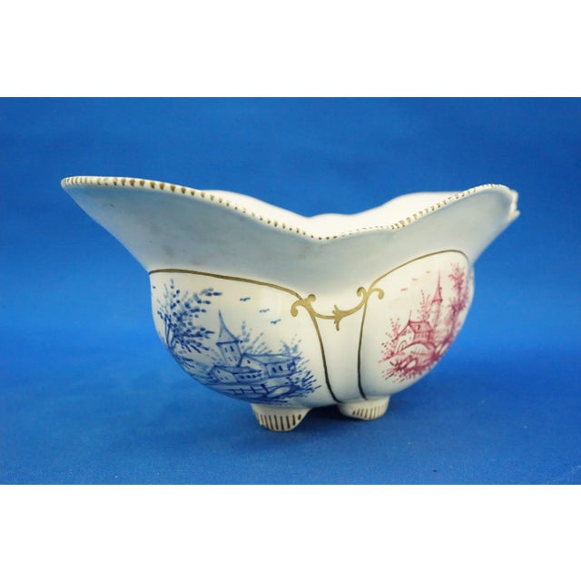 Antique Art Nouveau Ceramic Vase Centerpiece by Angelo Minghetti, 1890s For Sale - Image 4 of 18