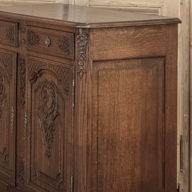 Antique Country French Louis XIV Oak Buffet For Sale - Image 11 of 18
