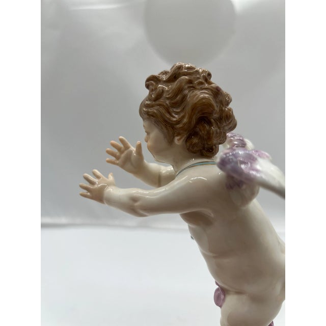 Antique Meissen Porcelain Model L125 Figure of a Cupid Mocking For Sale - Image 9 of 11