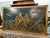 Bas-relief depicting the eight immortals and the "crossing of the seas". wooden panel with lacquered and carved bas-...