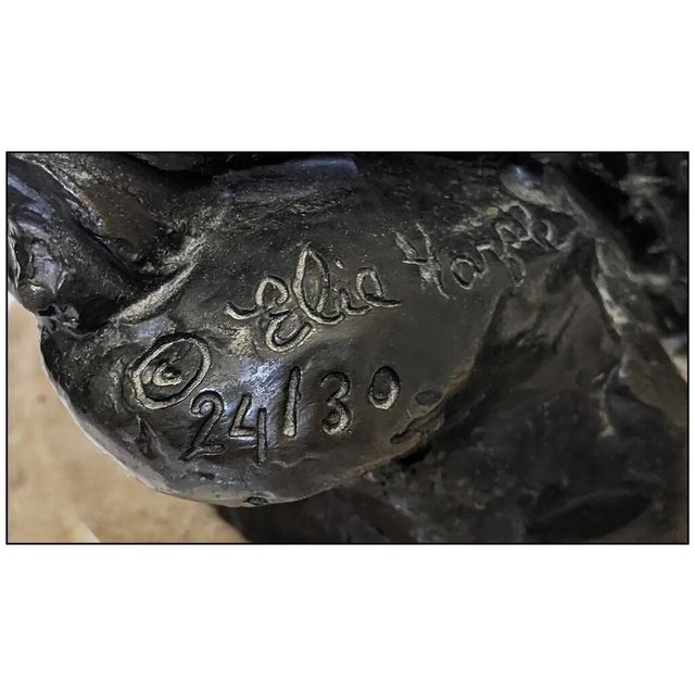 Brown Late 20th Century Capture The Mustang, Elie Hazak For Sale - Image 8 of 8