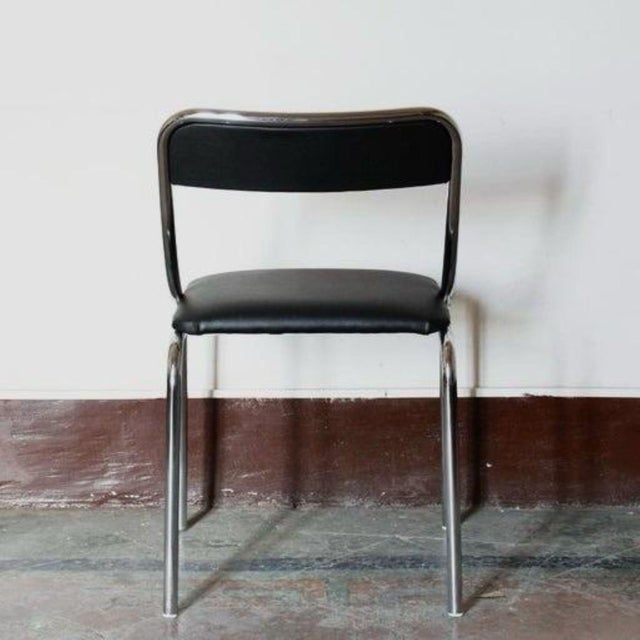 1970s Black Dining Chairs, 1970s, Set of 4 For Sale - Image 5 of 12