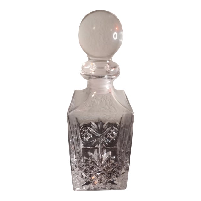 1980s Dublin Ireland Crystal Wine Decanter For Sale