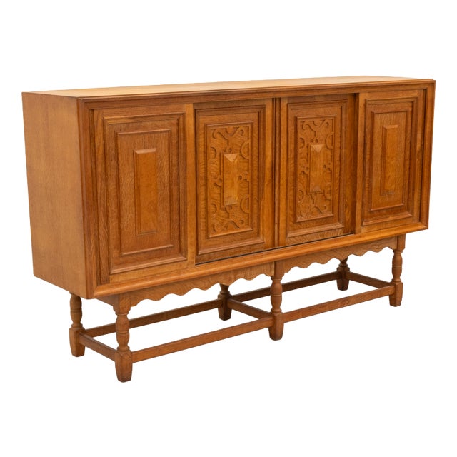 Vintage Oak Sideboard by Axel O. Röck for Otterup Møbelfabrik, 1960s For Sale