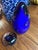 1970s Pair of Blue Glass Paperweights For Sale - Image 4 of 12
