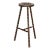 1950s Tall French Wood Tripod Stool For Sale