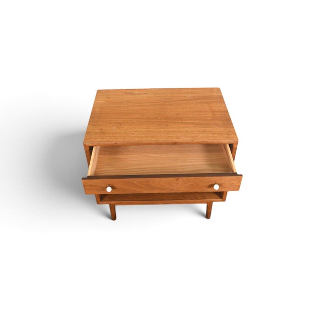 Drexel Mid 20th Century Attributed to Kipp Stewart for Drexel "Declaration" Magazine Side Table For Sale - Image 4 of 14