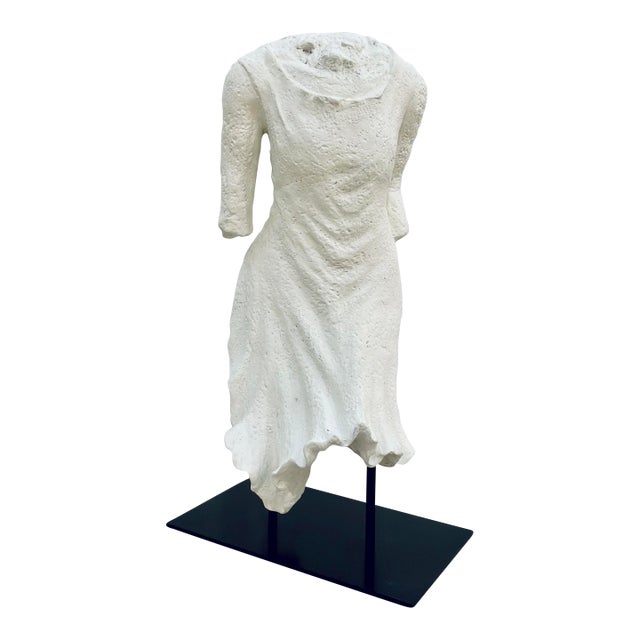 Arteriors Modern White Plaster Decilia Sculpture For Sale