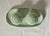 Light Green 1950s Pale Green Salt & Pepper Shakers With Tray For Sale - Image 8 of 9