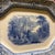 Ceramic Antique English Blue Transfer Ironstone Octagonal Platter, River and Castle Scene, Circa Mid-19th Century For Sale - Image 7 of 12