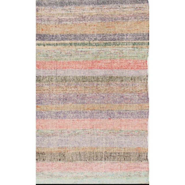 Textile Vintage Turkish Kilim Long Runner 3'9 X 24'2 For Sale - Image 7 of 8