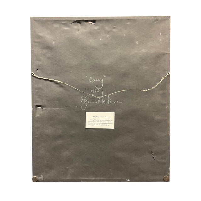 Pastel on Paper of a Husky. Frame: 16-1/2” x 20”