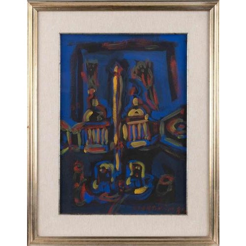 Mario Martini, Untitled, 1981, Oil on Canvas For Sale - Image 4 of 4