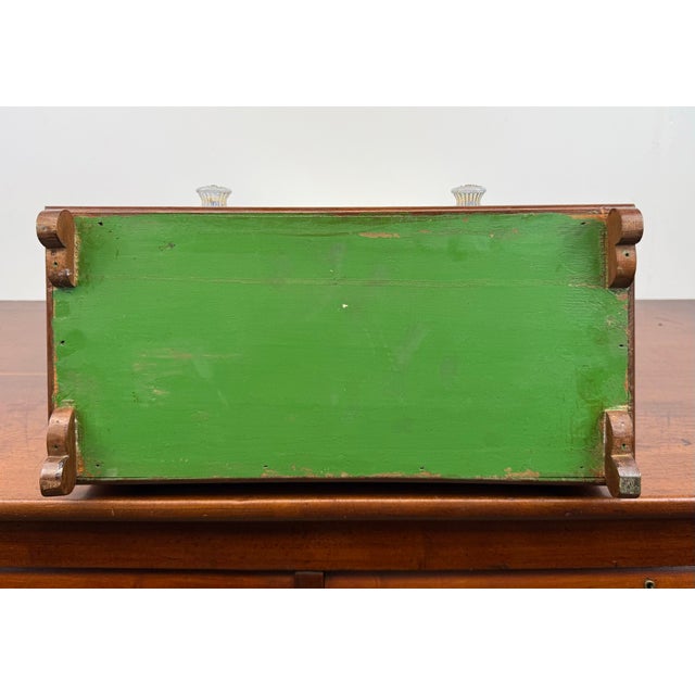 Antique Mahogany Tabletop Dresser Top Vanity / Gentleman’s Shaving Mirror For Sale - Image 11 of 12