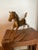 American Vintage Mid 20th Century Solid Brass Extra Large Rocking Horse For Sale - Image 3 of 7
