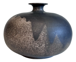 High-Fired Ceramic Vase with Smoke Glaze, Thuringia, Germany, 1970s