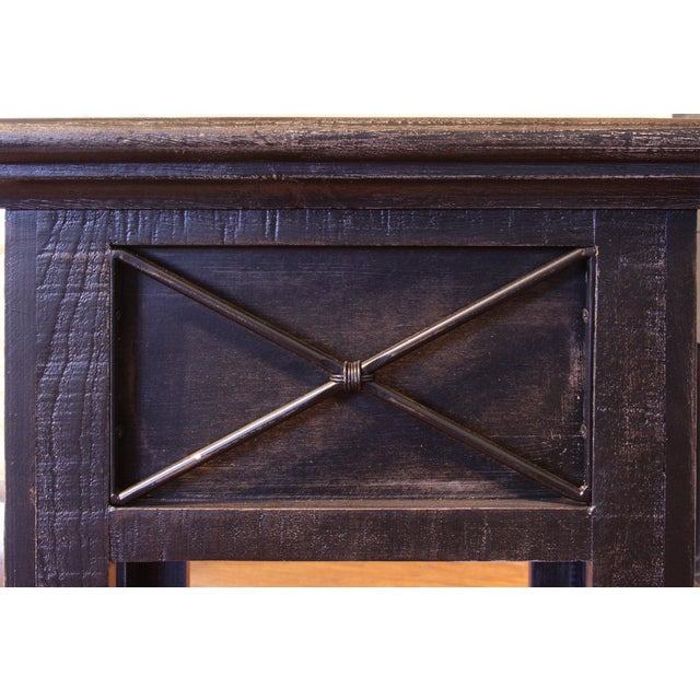 2020s Greenview Charcoal 6 Drawer Console Table For Sale - Image 5 of 7
