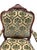 Antique French Louis XV Style Carved Walnut Bergere Armchairs With Green and Gold Damask and Nailhead Details - Set of Two For Sale - Image 13 of 18