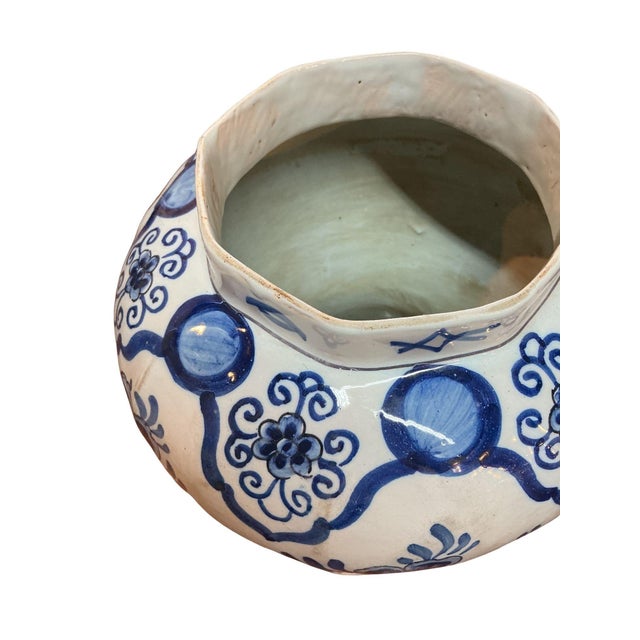 Blue 18th Century Johannes Van Duijn Dutch Ceramic Vase For Sale - Image 8 of 14