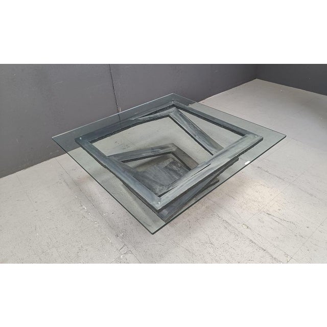 Fleur de Fer Coffee Table attributed to Maurice Barilone, 1980s For Sale - Image 12 of 15