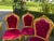 French Late 20c French Louis XVI Gold Beech Burgundy Velvet Chairs - Set of 4 PCS For Sale - Image 3 of 8
