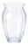 Fluted Glass Vase with Stylized Silhouette, 1960s For Sale