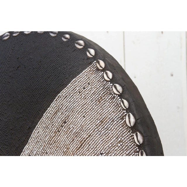 Wood African Black & White Beaded Shield on Stand For Sale - Image 7 of 10