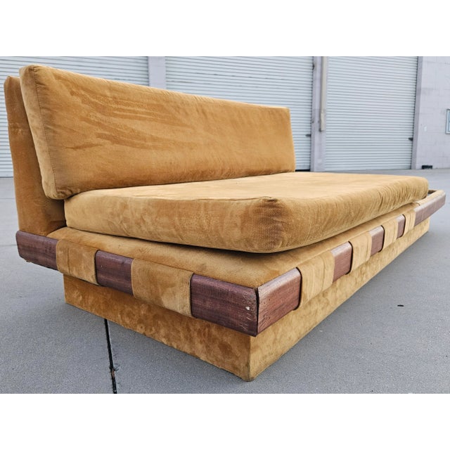 Wood 1960s Mid-Century Adrian Pearsall Platform Sofa For Sale - Image 7 of 12