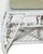White Vintage Boho Chic White Wicker Scrolled Side Tables With Glass Tops - A Pair For Sale - Image 8 of 13
