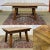 1930s oak table with 2 extensions - Lmin=1m20, Lmax=2m08, W=89cm, H=73cm.