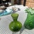 1970s Green Glass Vases - Set of 3 For Sale - Image 4 of 8