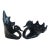 Mid-Century Murano Black Amethyst Glass Graduated Swan Set For Sale
