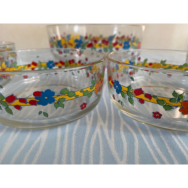 Vintage Italian Glass Fruit and Dessert Bowls from Cerve, Macedonia, 1998, Set of 7 For Sale - Image 4 of 5