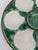 Ceramic 1950s French Longchamp Green and White Oyster Plate For Sale - Image 7 of 16