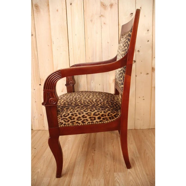 Mahogany Empire Style Armchair For Sale - Image 4 of 7